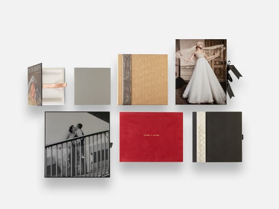 Boxes for photographic albums and books